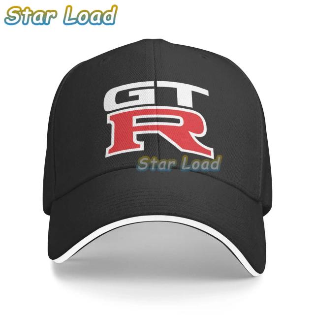 Bonés Snapback Bordados para Homens e Mulheres - Estilo Hip Hop com Logo Nissan GTR, Ideal para Esportes ao Ar Livre e Moda Casual