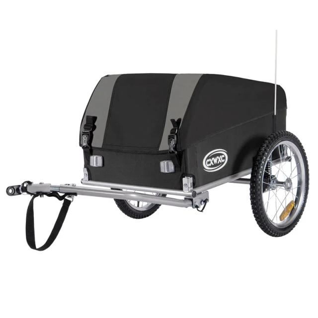 Carga Bike Trailer com Suspensão de Primavera e Rodas de Liberação Rápida para Aventura Sobre Duas Rodas