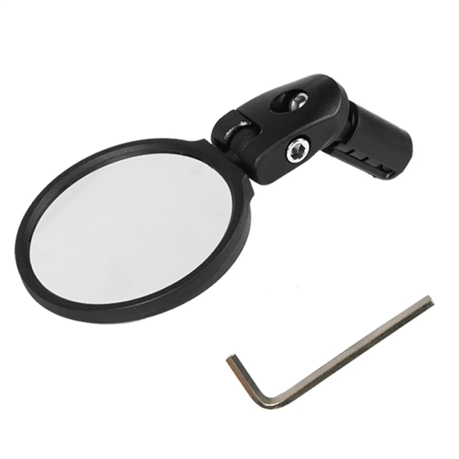Mountain road bike espelho dobrável da bicicleta retrovisor pc ajustável 360 ° guiador de vidro acessórios mtb espelho olhando c5f0 - Image 1