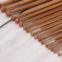 Conjunto de agulhas de tricô de bambu QJH 36 peças, agulhas de tricô de ponta única, suprimentos de crochê para iniciantes feitos à mão (2-10 mm) - Image 4