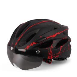 Capacete de bicicleta ultraleve com óculos para adultos, capacete unissex, esportes ao ar livre - Image 5