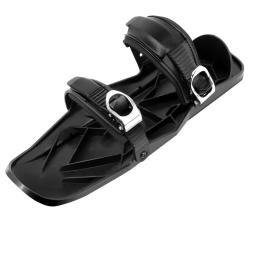 Mini Ski Skate Board para Adultos, Esqui de neve curto, Viagem ao ar livre Snowblades, Esquis de aço inoxidável ajustável Shoes, Novo - Image 4