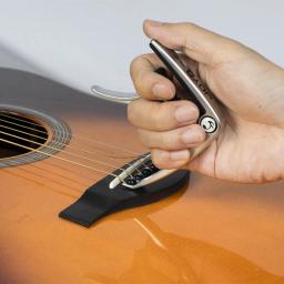Joyo-capo universal para guitarra, metal capo, mudança rápida, chave braçadeira, liga de alumínio, acústico, elétrico, peças, acessórios - Image 3