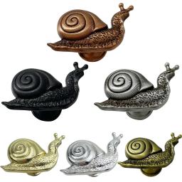 Puxadores de armário em forma de animal, puxadores de gaveta retrô de caracóis, puxadores de cômoda, puxadores de ouro para móveis e gavetas - Image 1