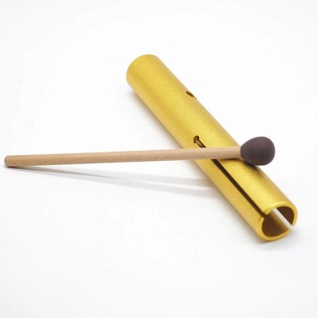 Mini Tubo de Wah em Alumínio para D, E, F - Som de Meditação e Cura para Crianças com Instrumento de Percussão Portátil