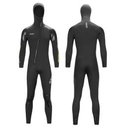 Roupa de mergulho com capuz 3mm, peça única com zíper frontal para homens e mulheres, surf, natação de inverno, vela, caiaque - Image 1
