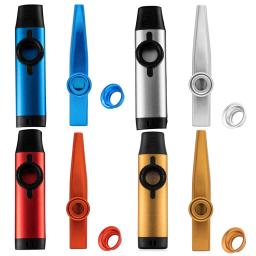 Kazoo profissional Metal Kazoos, instrumento de sopro, musical para iniciantes, crianças, presentes adultos, comprar um Get One Gift - Image 1