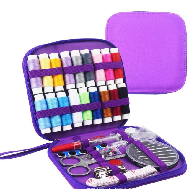 Conjunto Completo de Organizador de Costura Doméstica com 86 Peças e Kit de Armazenamento para Acessórios e Ferramentas