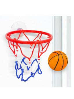 Pequeno conjunto de basquete elástico para crianças, pulso coordenado, bola de borracha sólida, exercício e jogo de mesa - Image 1