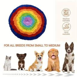 Tapete de Snuffle lavável para animais de estimação, treinamento de cheiro de nariz, farejador, brinquedo de cachorro, alimentação lenta, tigela, dispensador de alimentos - Image 5