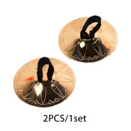 Dança do ventre Indiano Brass Finger Cymbals, Médio Oriente Percussão Props, Instrumento Musical, 2pcs por lote - Image 6