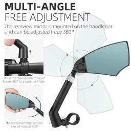Bicicleta OCIDENTAL-Espelho Anti-Reflexo Bicicleta, Vista à Prova de Explosão, Ampla Gama, Visão Traseira, Espelho Retrovisor, 360 Graus de Rotação Bike Tools - Image 5
