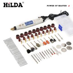 Hilda-mini caneta gravura, mini broca, ferramenta rotativa com conjunto de acessórios de moagem, multifunções, 18v - Image 1