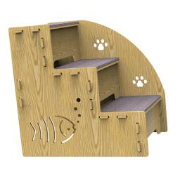 Rampa antiderrapante de madeira para animais de estimação, escadas destacáveis, escada de cama, sofá, gatinho, carro, cães e gatos internos, degraus - Image 6