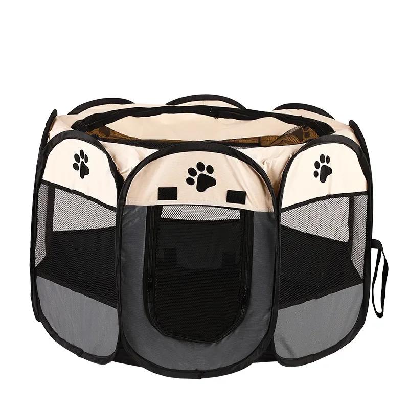 Coleção AliExpress Portátil dobrável Pet Tent, cerca octogonal, abrigo para cachorros, fácil de usar, fácil operação ao ar livre, grandes gaiolas, cercas de gato, canil - Image 1