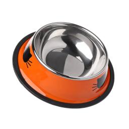 Tigelas De Alimentação De Animais De Estimação De Aço Inoxidável Anti-slip Anti-derramamento Dog Bowl Durável Anti-queda Cat Puppy Feeder para Puppy Teddy Kitten - Image 3