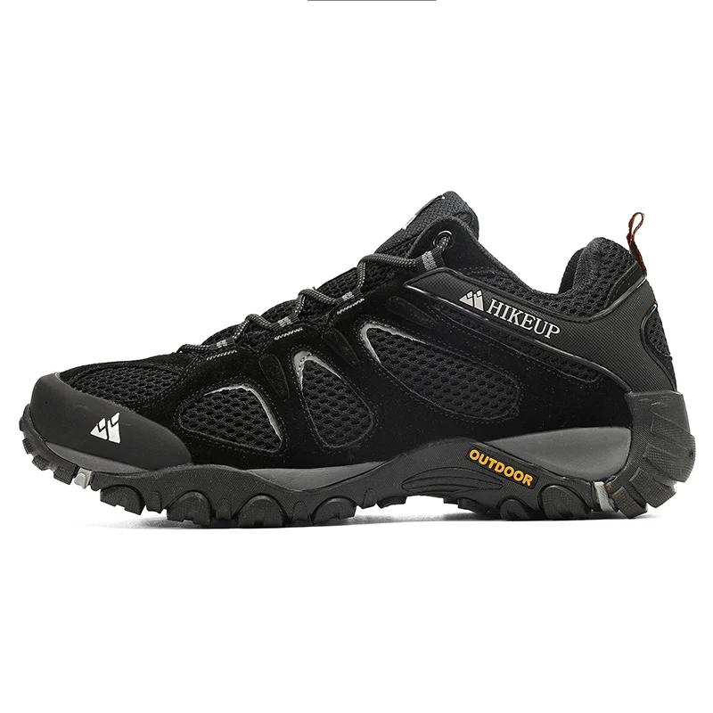 Hikeup-Respirável Splashproof Outdoor Caminhada Sapatos para Homens, Esporte de Escalada, Caça Trekking Sneaker - Image 1