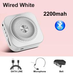 Mini megafone abelha, carregador portátil, bluetooth 4.0, compatível com lapela, microfone, amplificador de voz suspenso, tf - Image 4