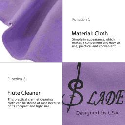 Instrumento De Sopro Clarinete Pano De Limpeza, Acessórios De Violino, Saxofone Cleaner Manutenção - Image 5