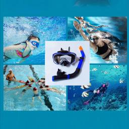 Snorkel profissional conjunto máscara facial completa, equipamento de mergulho, terno do mar profundo, vidro temperado completo, óculos de mergulho seco para adultos - Image 5