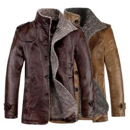 Jaqueta de pelúcia Windproof masculina, Lapela resistente ao desgaste, Grande casaco de inverno - Image 6