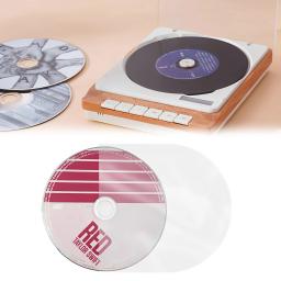 Plástico CD mangas internas para CD, claro, anti-estático, SHM-CD, 3 Mil, 5 Polegada, 50 - Image 1