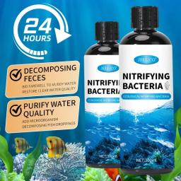 Purificador de água do aquário, Aquarium Fish Farming Medicine Supplies, Tratamento de aquário, Líquido nitrificante, 300ml - Image 1