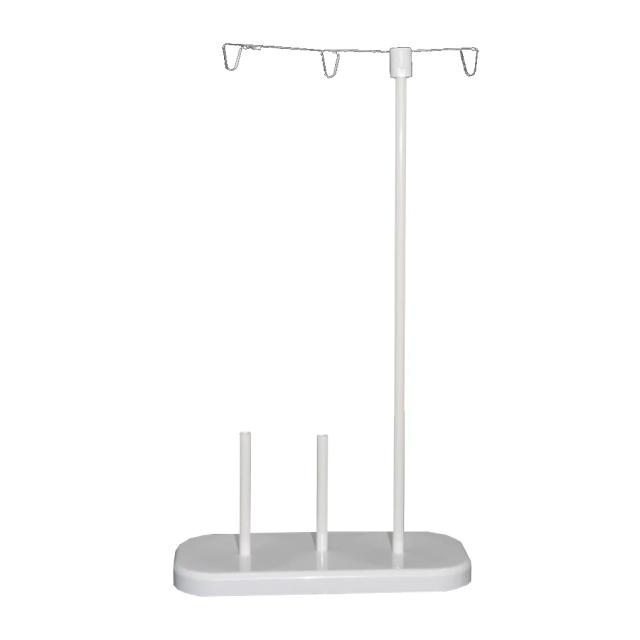 Suporte Profissional de Carretel de Linha: Organizador Resistente com Gancho Tipo e Base Estável