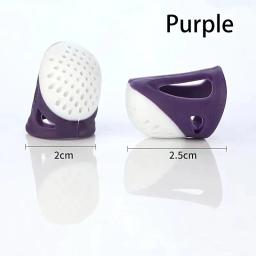 Multifuncionais dedais de silicone para costura, oco, respirável manga de dedo protetora, DIY artesanato acessórios - Image 6