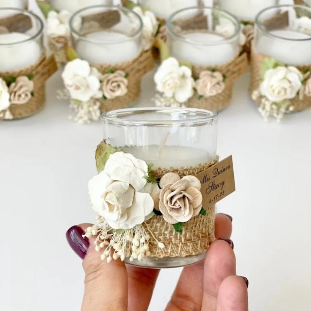 Vela Personalizada com Caixa: 10 Favoritos Elegantes para Convidados de Casamento e Festas