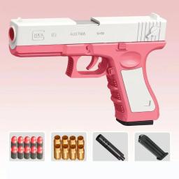 Arma de brinquedo bala macia para meninos e meninas, espuma dardos, Shell ejeção, Desert Eagle, Airsoft pistola, jogos ao ar livre - Image 1