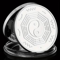 Prata e banhado a ouro Moeda Comemorativa, As Quatro Criaturas Míticos dos Tempos Antigos, Pássaro Vermelho Colecionável - Image 6