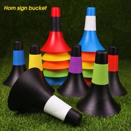 Esportes cone de alta resistência chifre forma agilidade treinamento anti corrosão futebol sinal de treinamento balde equipamento de futebol - Image 4