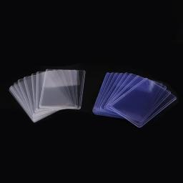 Porta-Cartão Transparente com Película Protetora, Capa do Álbum, Foto e Jogo de Esportes, Idol Organizer, Photo Holder, 1-50 PCs, 3x4 em - Image 5