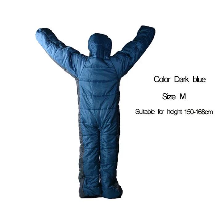 Interior humanóide algodão saco de dormir para adultos, cama super leve, acampamento ao ar livre, estação quente, inverno - Image 1