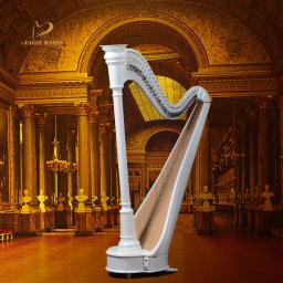 Blanche eagleharp 38 cordas instrumento de harpa profissional artesanal maple - Image 2