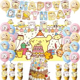 Pom Pom Purin Birthday Party Decoração, balão, banner, fundo, bolo Topper, Fontes de festa de aniversário, Baby Shower - Image 2