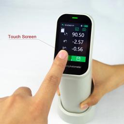 Colorímetro Portátil para Medição DE * ab, LAB, Operação Touch Screen, Pintura, Impressão, Plástico e Têxtil, Inspeção de Qualidade - Image 2