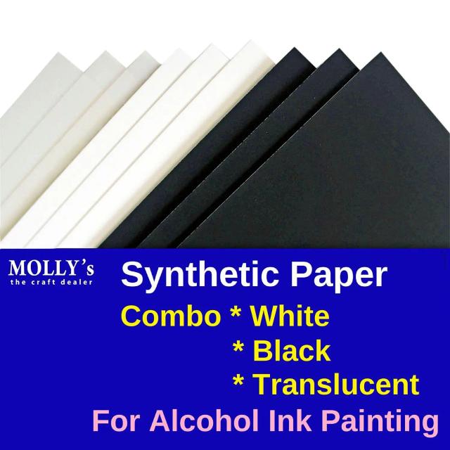Conjunto Premium de Papel Sintético para Pintura e Desenho Yupo-Álcool A4 - Pacote Valioso para Artesanato DIY