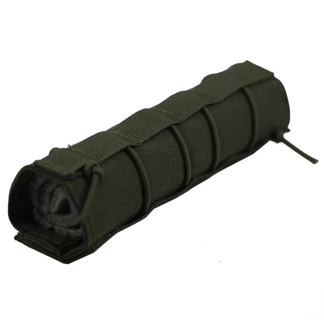 Capa Protetora Tática para Silenciador de Airsoft, Bolsa Multifuncional para Equipamentos de Caça, 18cm
