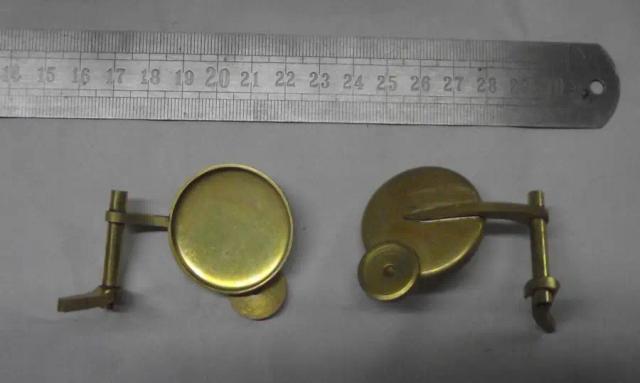 Kit de Reparo de Latão para Saxofone Alto - 2 Peças Não Pintadas