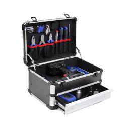 Caixa de ferramentas de alumínio com gavetas, Mala de armazenamento portátil multi ferramenta para ferramentas, Mala elétrica, Equipamento Ferramentas Organizer - Image 4