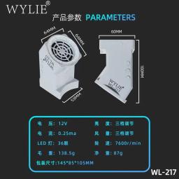WYLIE-Exaustor com Luz, Poderoso Absorvente de Fumaça, Fumos para Microscópios, PCB Board Repair, Soldagem Smoke Removal Tool, WL-217 - Image 5