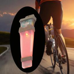 Luz impermeável portátil do capacete do ciclismo, lâmpada estroboscópica, sinal da sobrevivência do silicone, luz do ciclismo da noite - Image 5