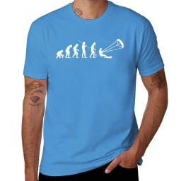 Fato de kitesurf para homens, novo kitesurf, evolução, camiseta de kite boarding, tops bonitos, roupas hippie, camiseta campeã, gola redonda - Image 4