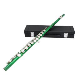 SLADE-Professional C Key Flauta Fechada, Flauta Verde Aberta, Flauta de Concerto com Caixa, Pano de Limpeza, Luvas, 16 Buracos - Image 2