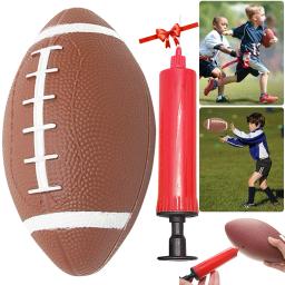 Bola de rugby antiderrapante com inflador, futebol americano, futebol pequeno, brinquedos infantis, adolescentes, crianças, estudantes - Image 1