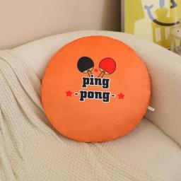 Pelúcia recheada esportes bola travesseiro, assento macio almofada, travesseiro decorativo, voleibol, rugby, mesa, tênis, basquetebol, golfe, bilhar, presente, 48cm - Image 6