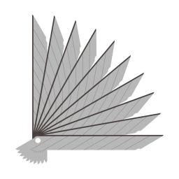 Pequeno papel de corte e escultura ferramenta, 30 graus arte lâmina, industrial automóvel filme artesanato facas, 9mm, 10pcs - Image 5