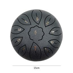 Tambor de língua de aço com baquetas, bateria de mão, adesivos, percussão, instrumentos musicais, acessórios de bateria, 6 em, 11 em, 8 tons - Image 6